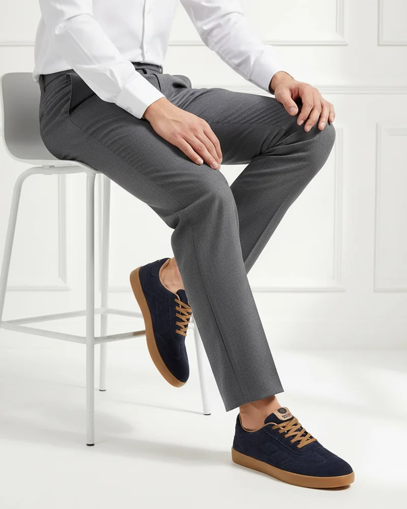 Bacca Bucci Indigo Dune Fresco – Suede Low-Top Sneakers for Men | Best Price UAE